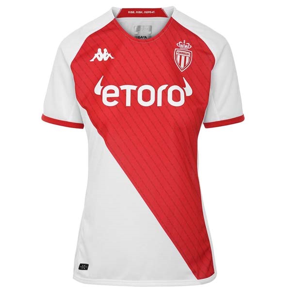 Camiseta AS Monaco Replica Primera Ropa Mujer 2022/23